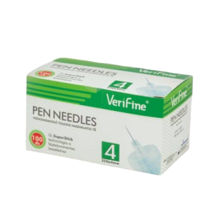 Aiguille Stylo Insuline 4 mm 32G Verifine Boite de 100